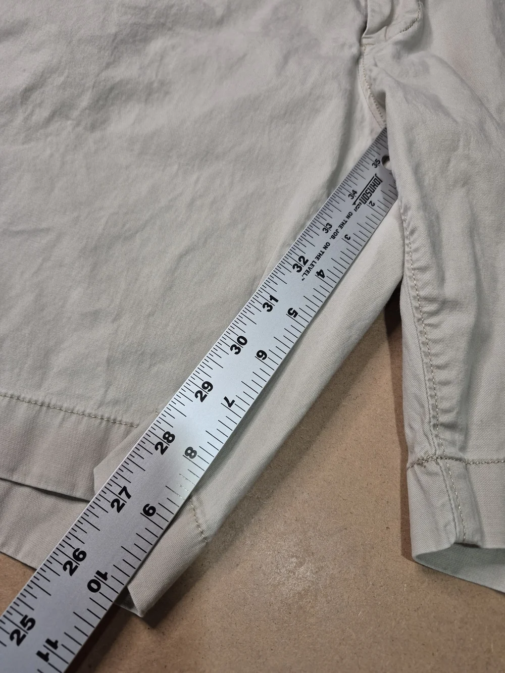 Faherty Light Cream Flat-Front Men's Shorts 4200/7